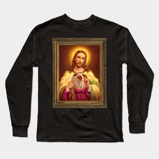 Sacred Buns of Jesus Long Sleeve T-Shirt by Surplusweird